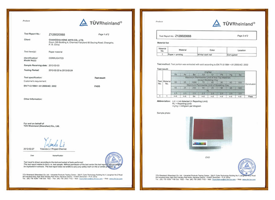 TUV-CORRGUATED PAPER