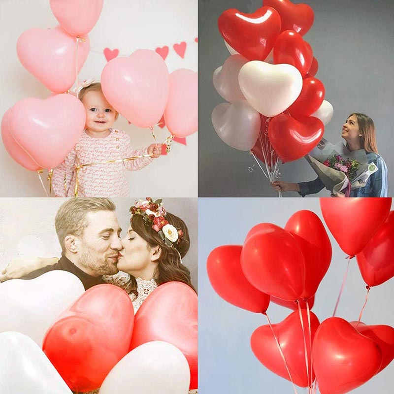 heart shape latex balloons