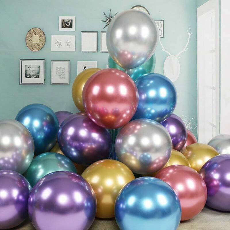 big chrome balloons