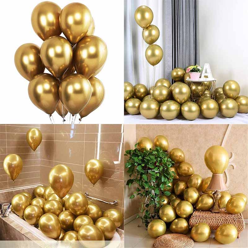 gold balloons