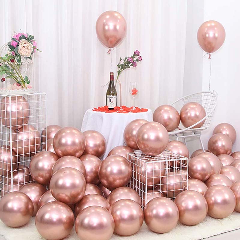 rose gold balloons